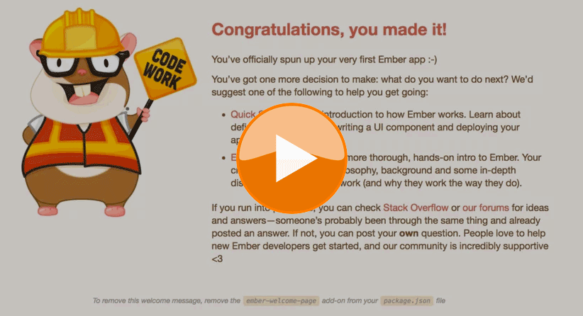 Ember Setup Instructions